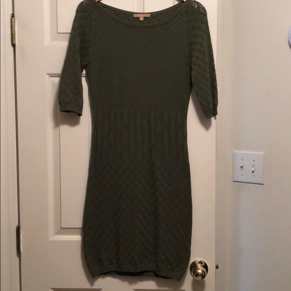 Kier + J2 Large green knit dress